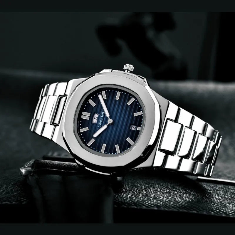 Men with Calendar Luminous Waterproof Steel 2024