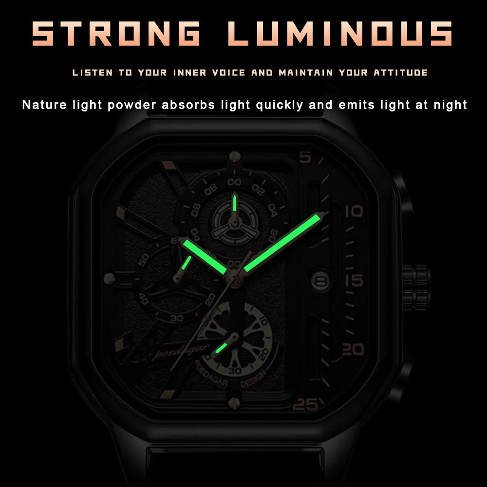 Luxury Men Watches Waterproof High Quality Stainless Steel 2024